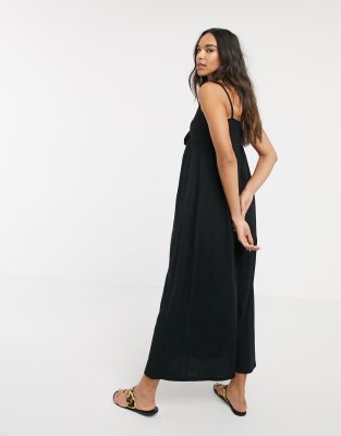 black sundress maxi