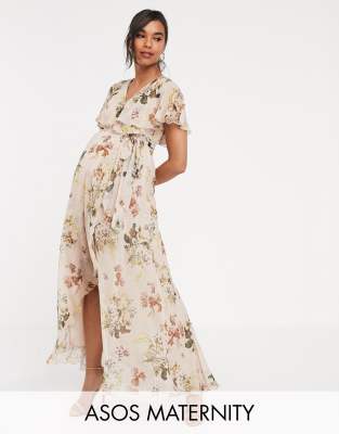 asos white floral maxi dress