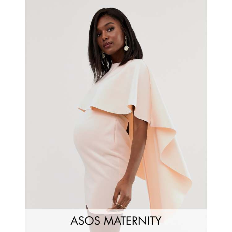 asos maternity cape dress