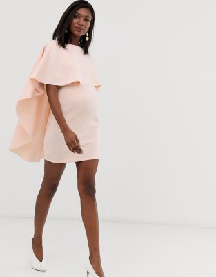 asos maternity cape dress