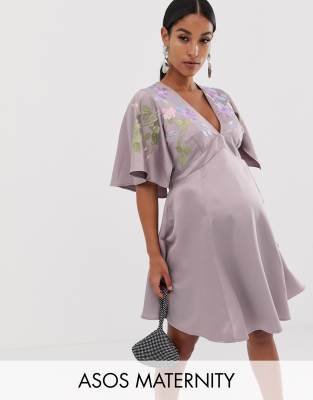 asos dusty purple dress