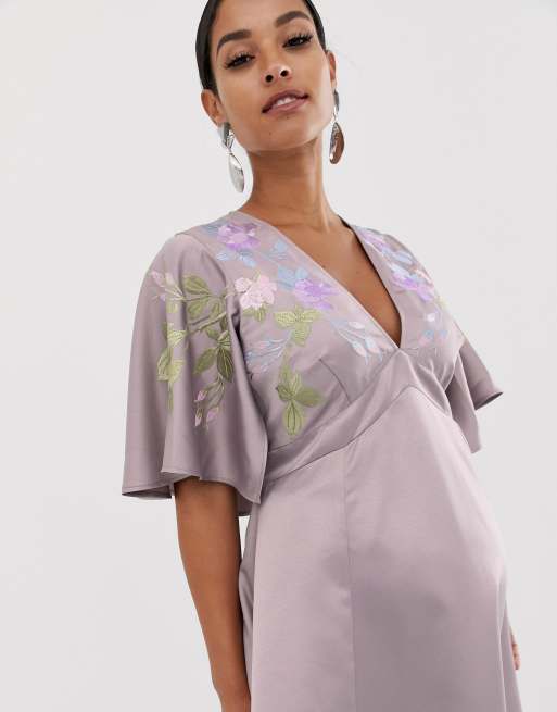 asos maternity cape dress