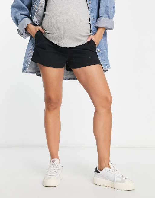 Asos maternity hot sale denim shorts