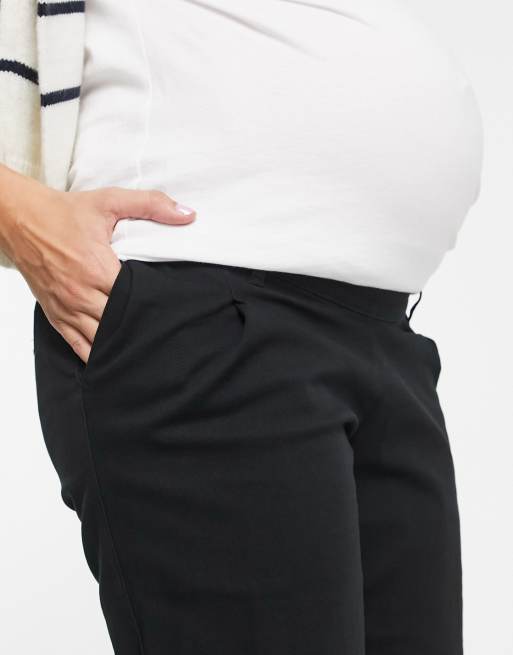 Maternity Black Over Bump Slim Stretch Trousers