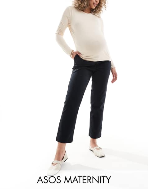 ASOS DESIGN Maternity - Chinos i sort - view 1