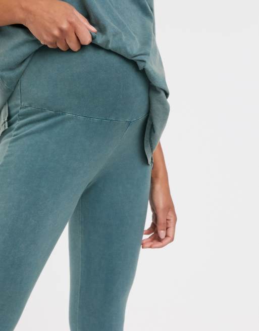 ASOS DESIGN Maternity legging in acid wash