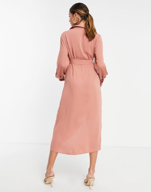 Asos terracotta cheap dress