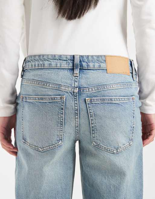 ASOS DESIGN Maternity comfort stretch straight leg jeans in vintage wash, 5 of 5