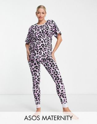 Monki pyjama set in chocolate and lime stripe - ASOS Price Checker