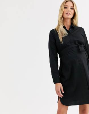 asos maternity shirt dress