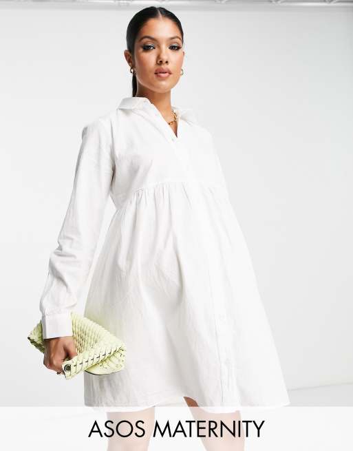 Asos maternity 2025 shirt dress