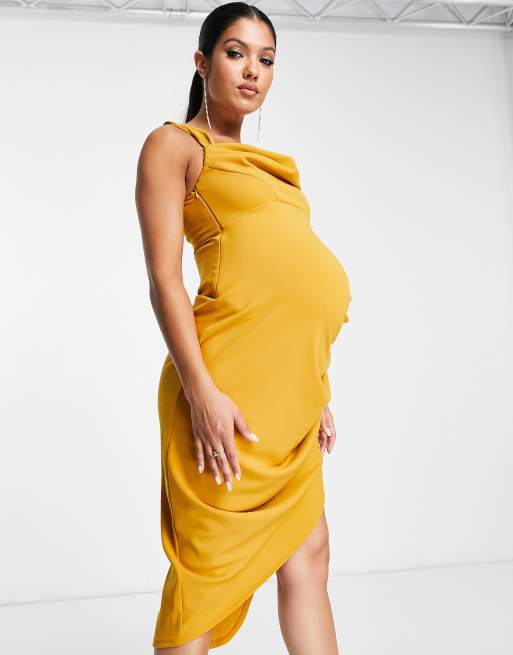 Asos maternity hot sale yellow dress