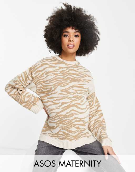 Asos animal print on sale jumper