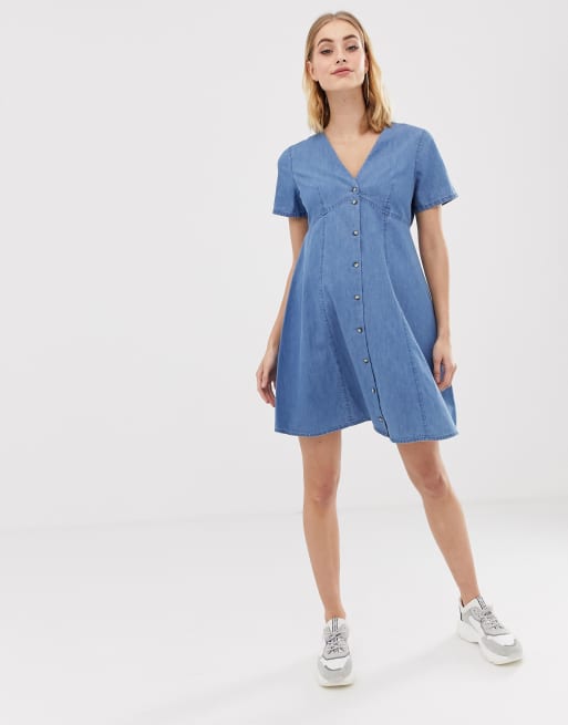 Asos denim shop maternity dress