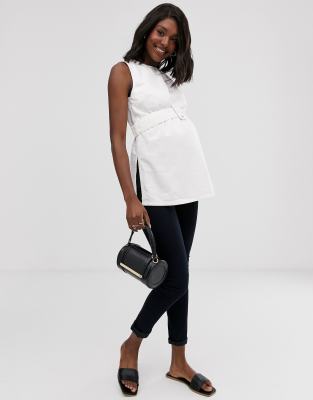 asos white maternity jeans