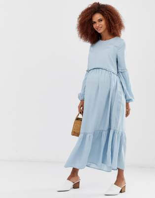 asos denim smock dress