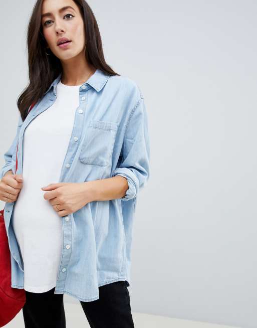 Asos denim shirt store womens