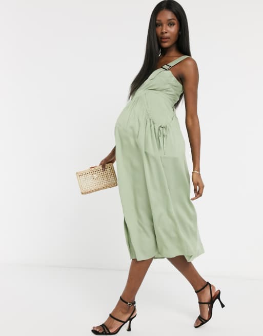 Khaki dungaree outlet dress