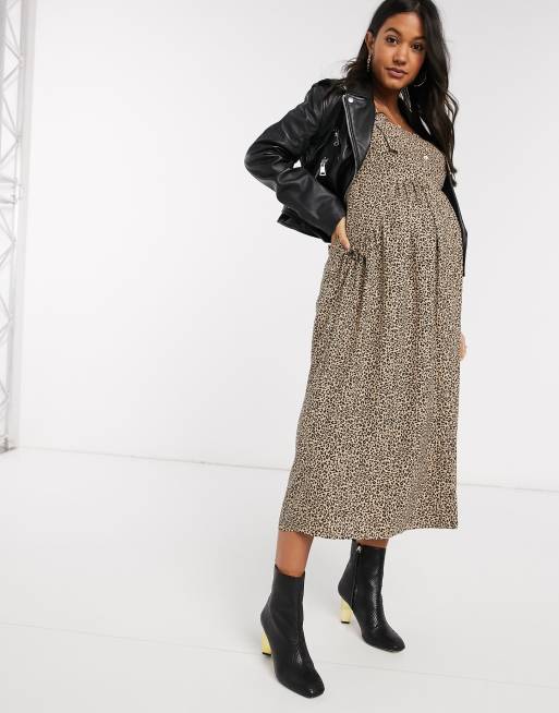 Asos maternity store leopard dress