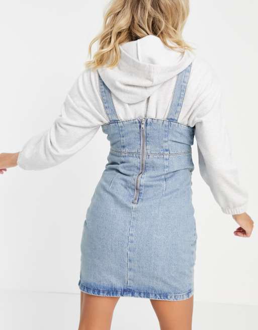 Maternity Denim Jumper Dress Boohoo, 42% OFF