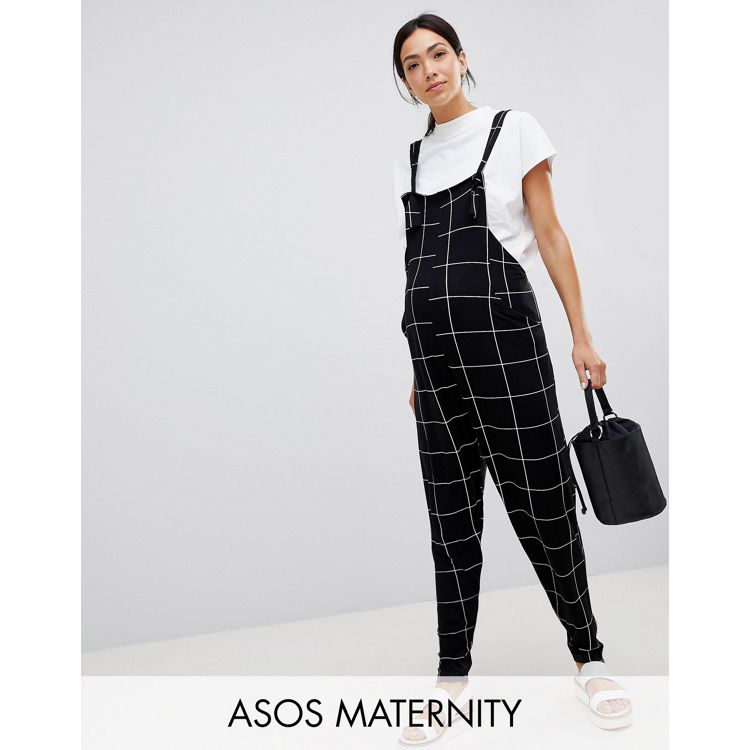 ASOS Maternity Dungaree Jumpsuit In Jersey