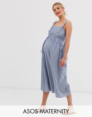asos maternity dungaree dress