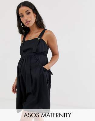 asos maternity dungaree dress