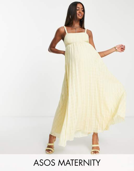 Asos maternity pleated store dress