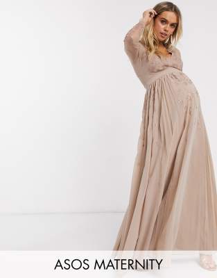 asos maxi maternity dress