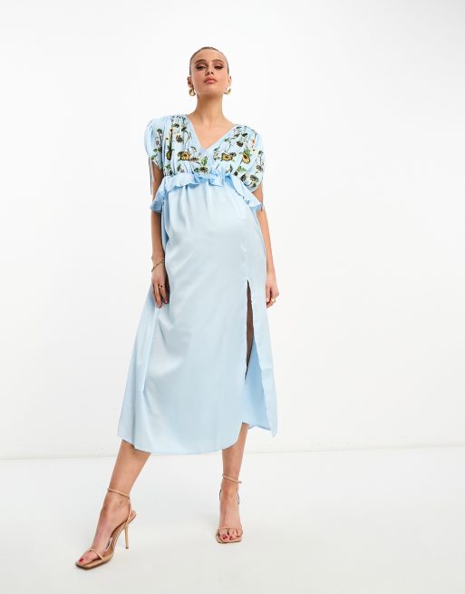 Asos maternity 2024 robe soiree