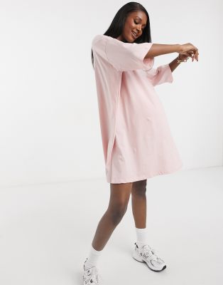 baby pink tshirt dress