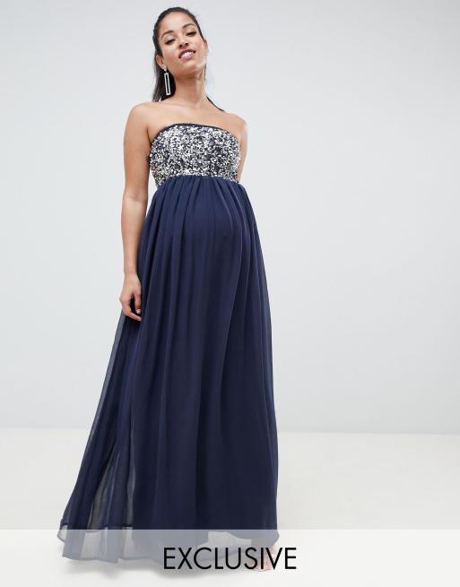 ASOS DESIGN Maternity EXCLUSIVE star embellished bandeau ...