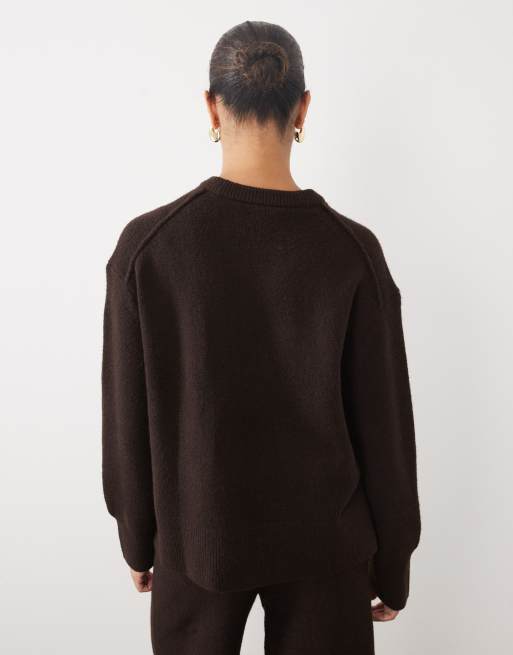 ASOS DESIGN Maternity exposed seam boxy sweater, 4 of 4