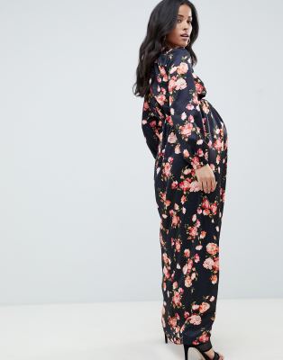 asos maternity floral maxi dress