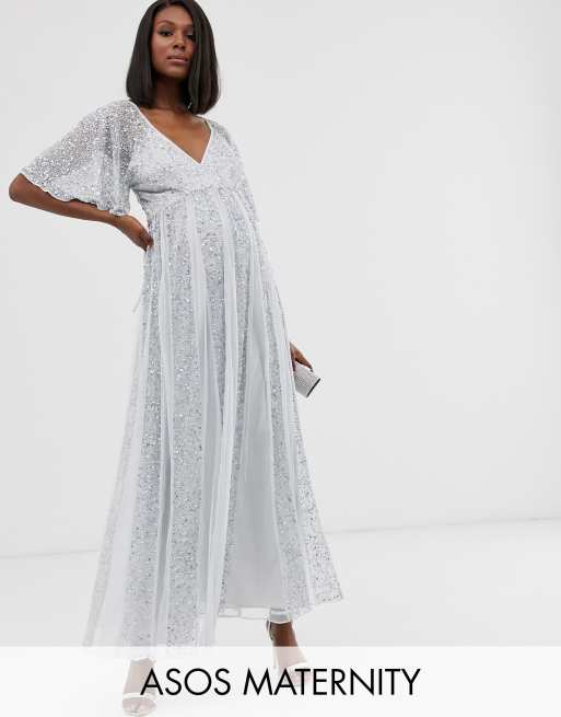 Asos sequin maternity outlet dress