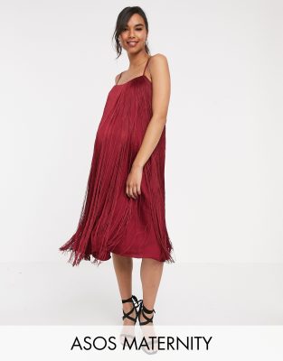 burgundy dresses asos