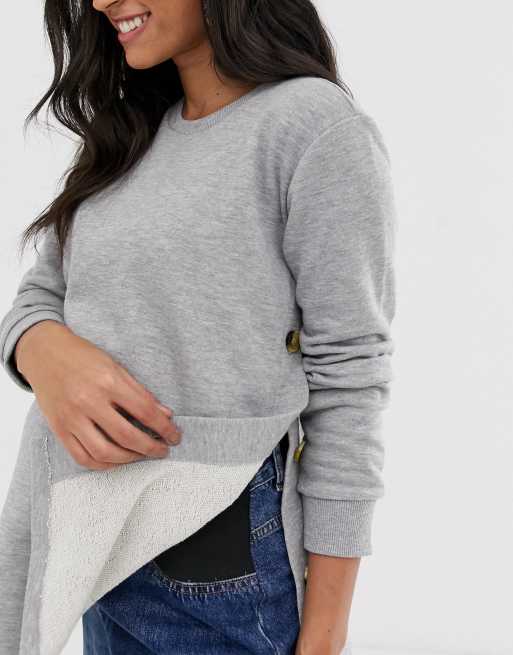 Asos maternity sweatshirt online