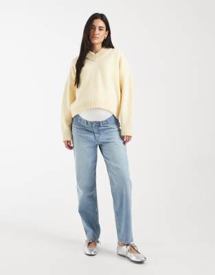 ASOS DESIGN mom jean - mid blue 9690₽