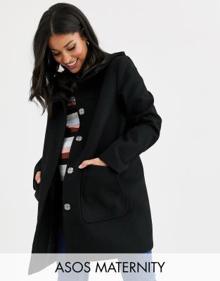 asos hooded coat