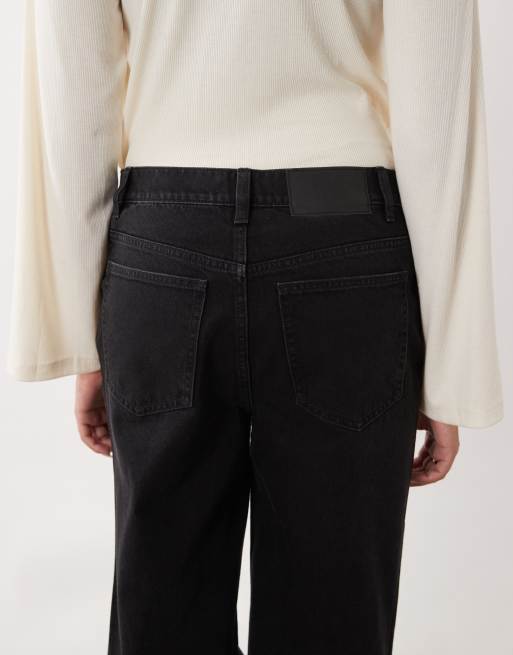 ASOS DESIGN Maternity jean droit à jambe large noir, 4 de 5