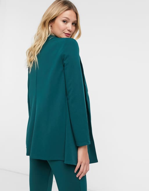 Green hot sale blazer asos