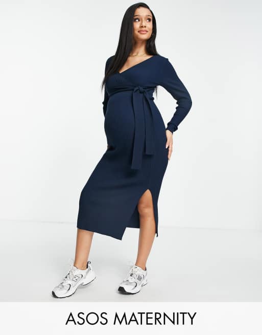 Asos maternity hot sale midi dress