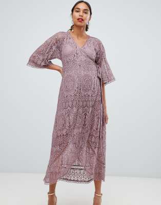 asos lace midi dresses