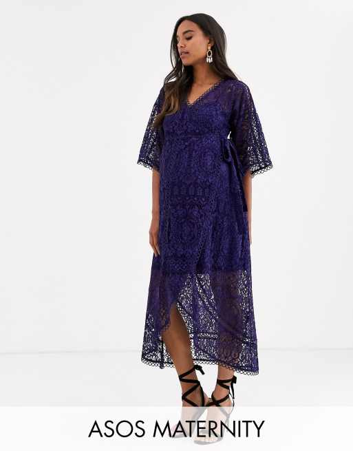 Asos maternity best sale lace dress