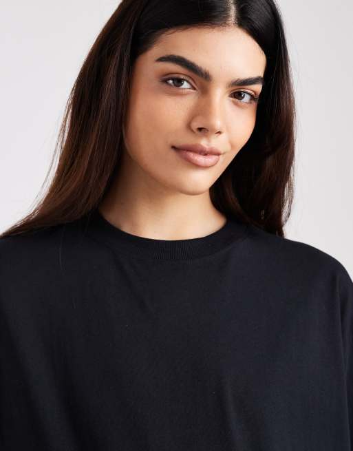 ASOS DESIGN Maternity – Langärmliges Shirt in Schwarz, 3 von 4