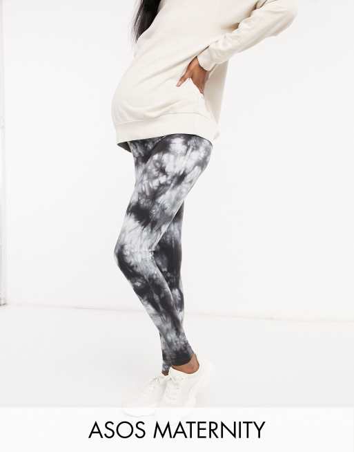 Tie Dye Leggings - Black - Style 4