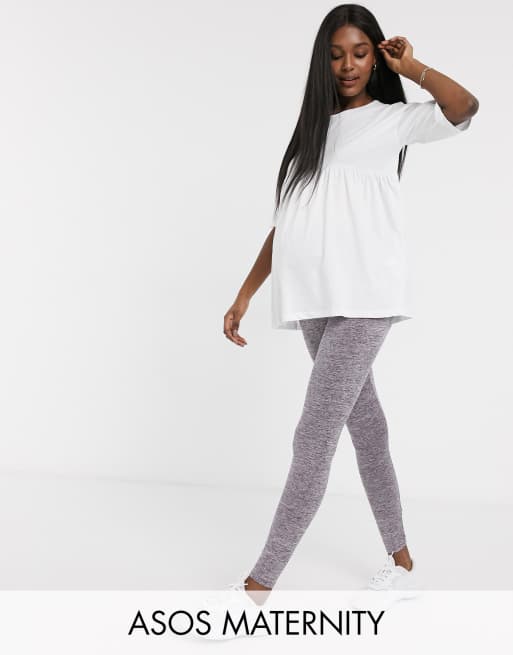 ASOS DESIGN Maternity legging in marl