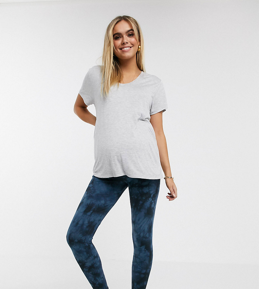 ASOS DESIGN Maternity - Legging met tie-dye-Blauw