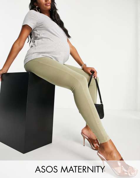 Maternity Leggings - Beige