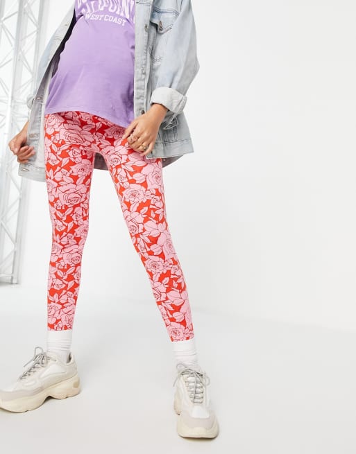 Legging fleuri discount